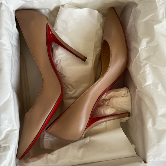 Christian Louboutin Tan Heels 👠 Size 36 1/2 - Picture 4 of 8
